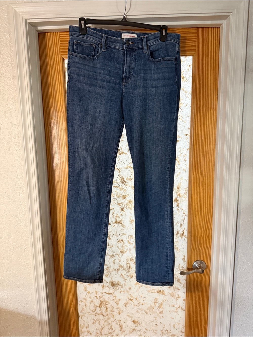 Lucky Brand Women's Medium Blue Straight-Leg Jeans- 34” Inseam